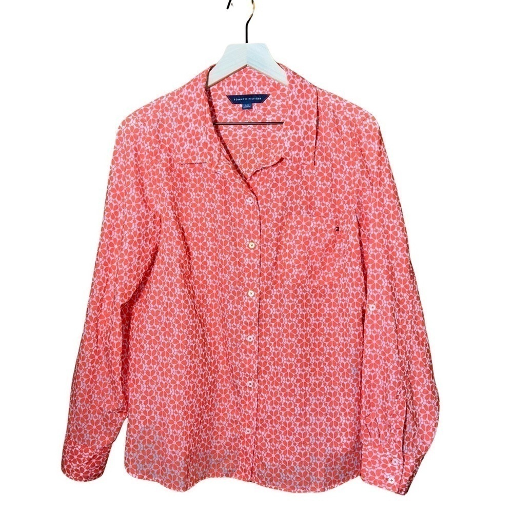 Tommy Hilfiger Sheet Floral Burton Up Pink - Size L